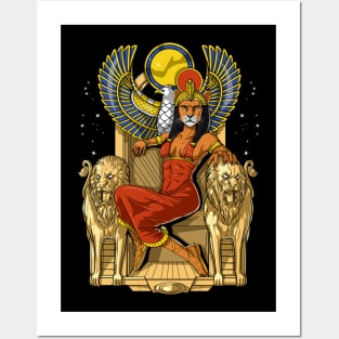 Egyptian Goddess Sekhmet Posters and Art